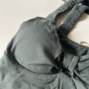 Ribbed Green Tank Top